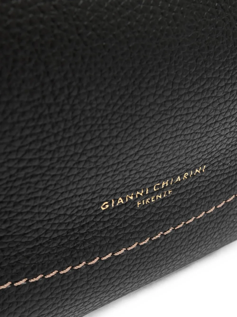 GIANNI CHIARINI Gabry schoudertas met contrasterend stiksel Zwart