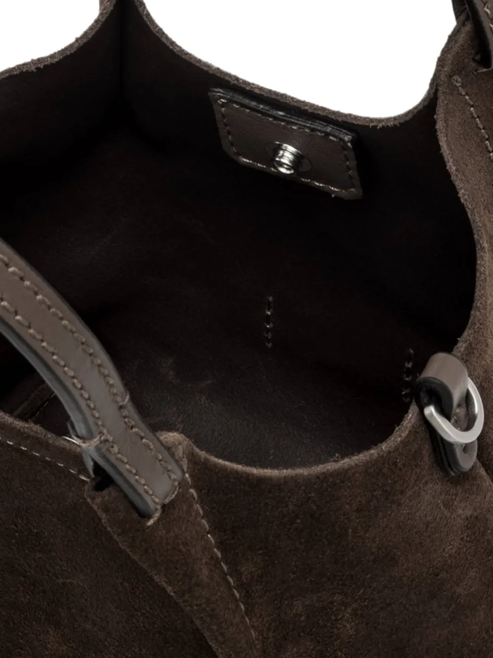GIANNI CHIARINI Dua suède shopper Bruin
