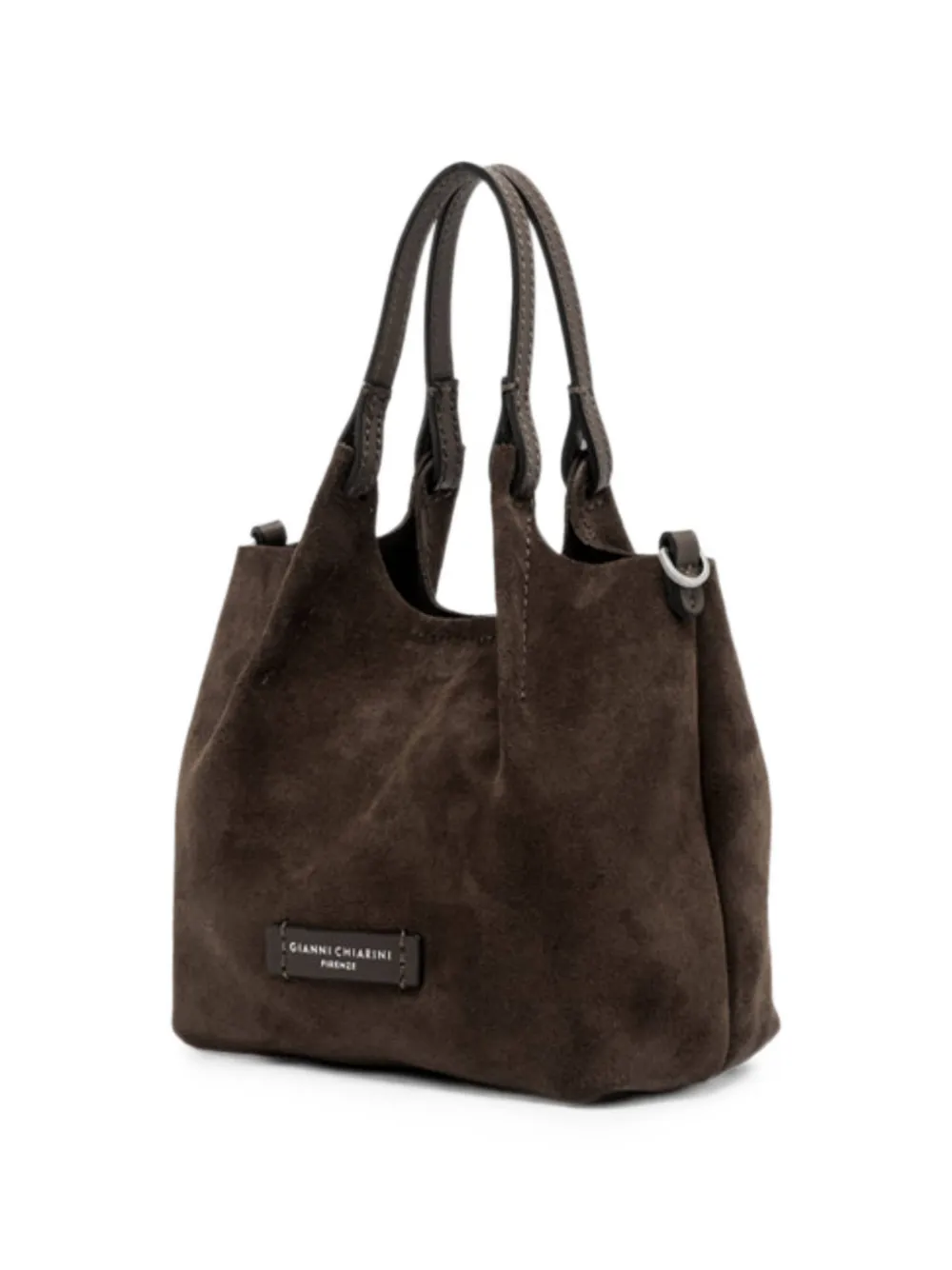GIANNI CHIARINI Dua suède shopper Bruin