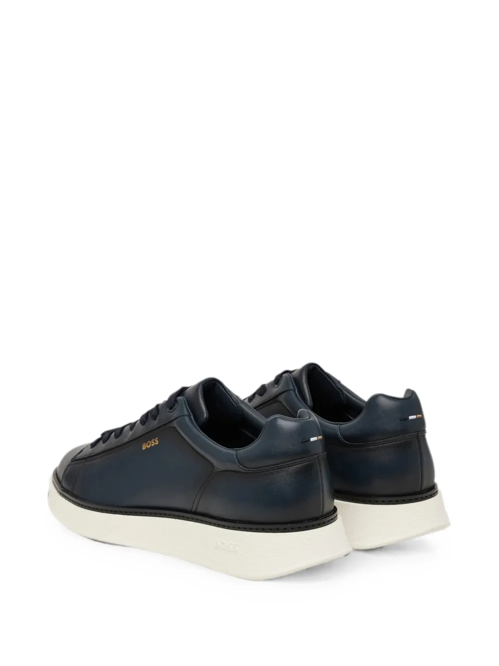 BOSS logo-print sneakers Blauw