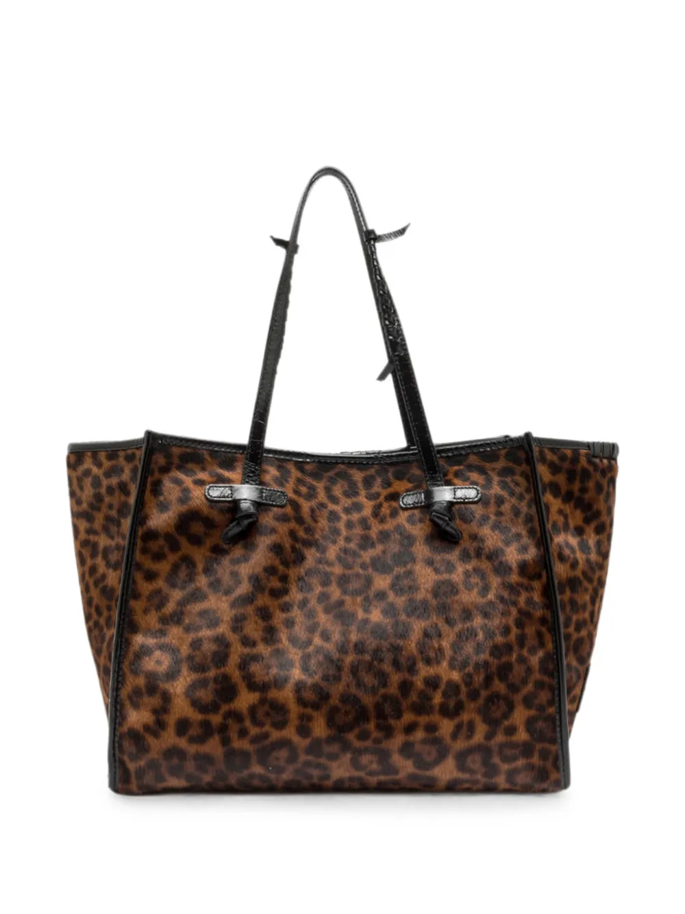 GIANNI CHIARINI Marcella shopper met luipaardprint Bruin