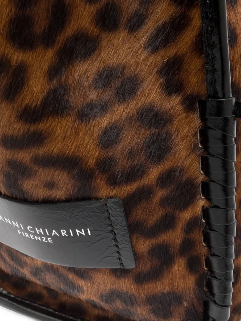 GIANNI CHIARINI Marcella shopper met luipaardprint Bruin