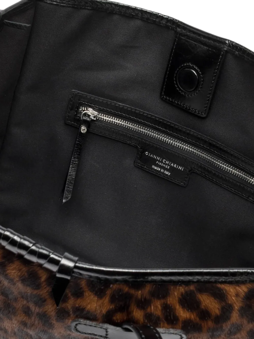 GIANNI CHIARINI Marcella shopper met luipaardprint Bruin