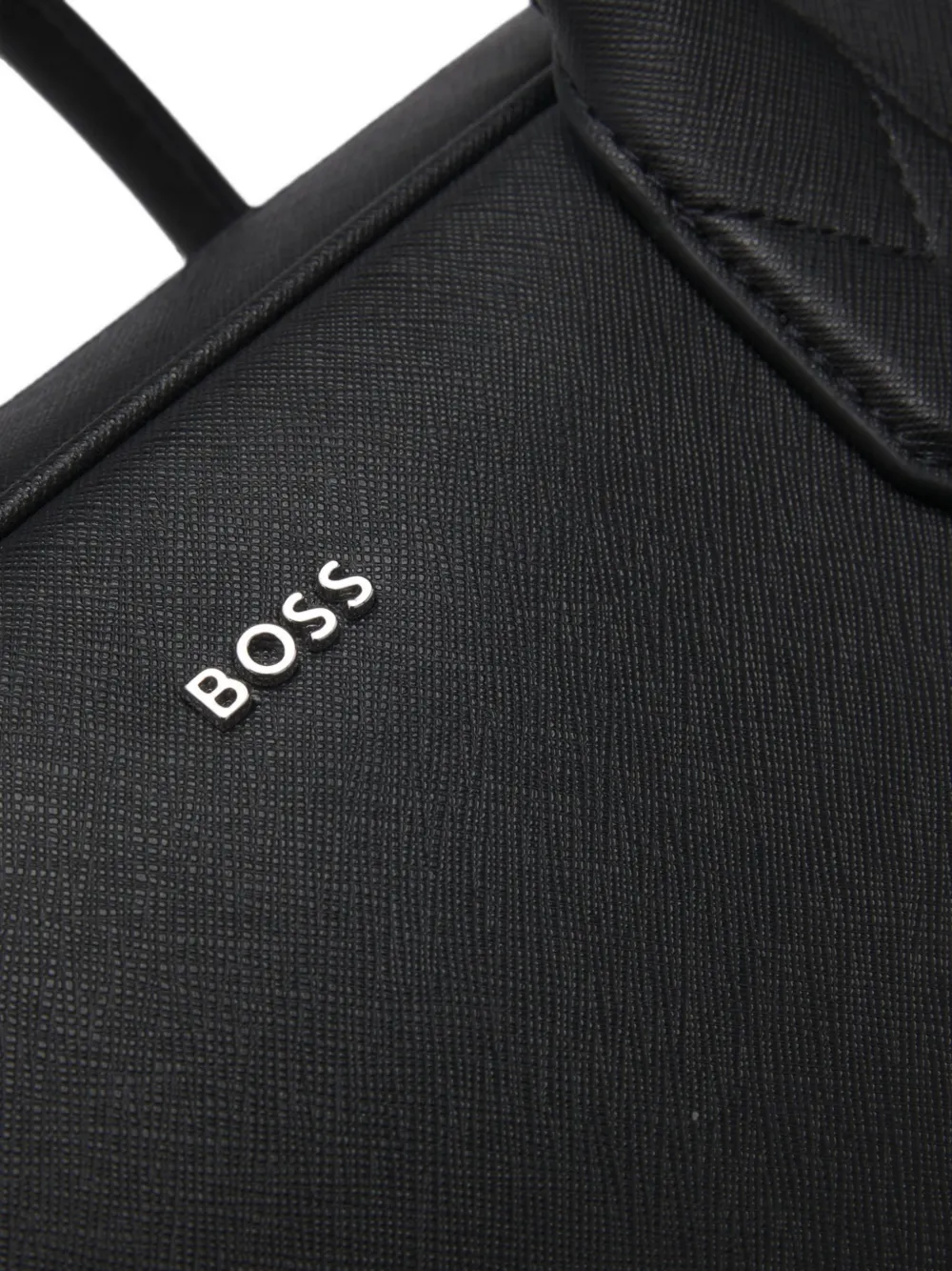 BOSS Aktetas met logoplakkaat Zwart