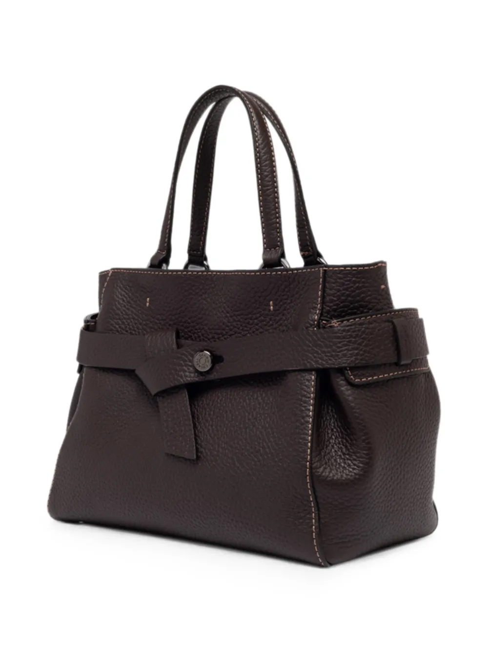 GIANNI CHIARINI Miranda shopper van bewerkt leer Bruin