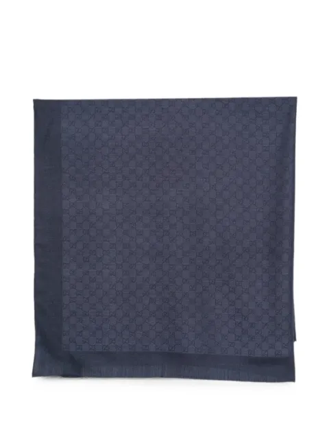 Gucci GG wool silk jacquard shawl