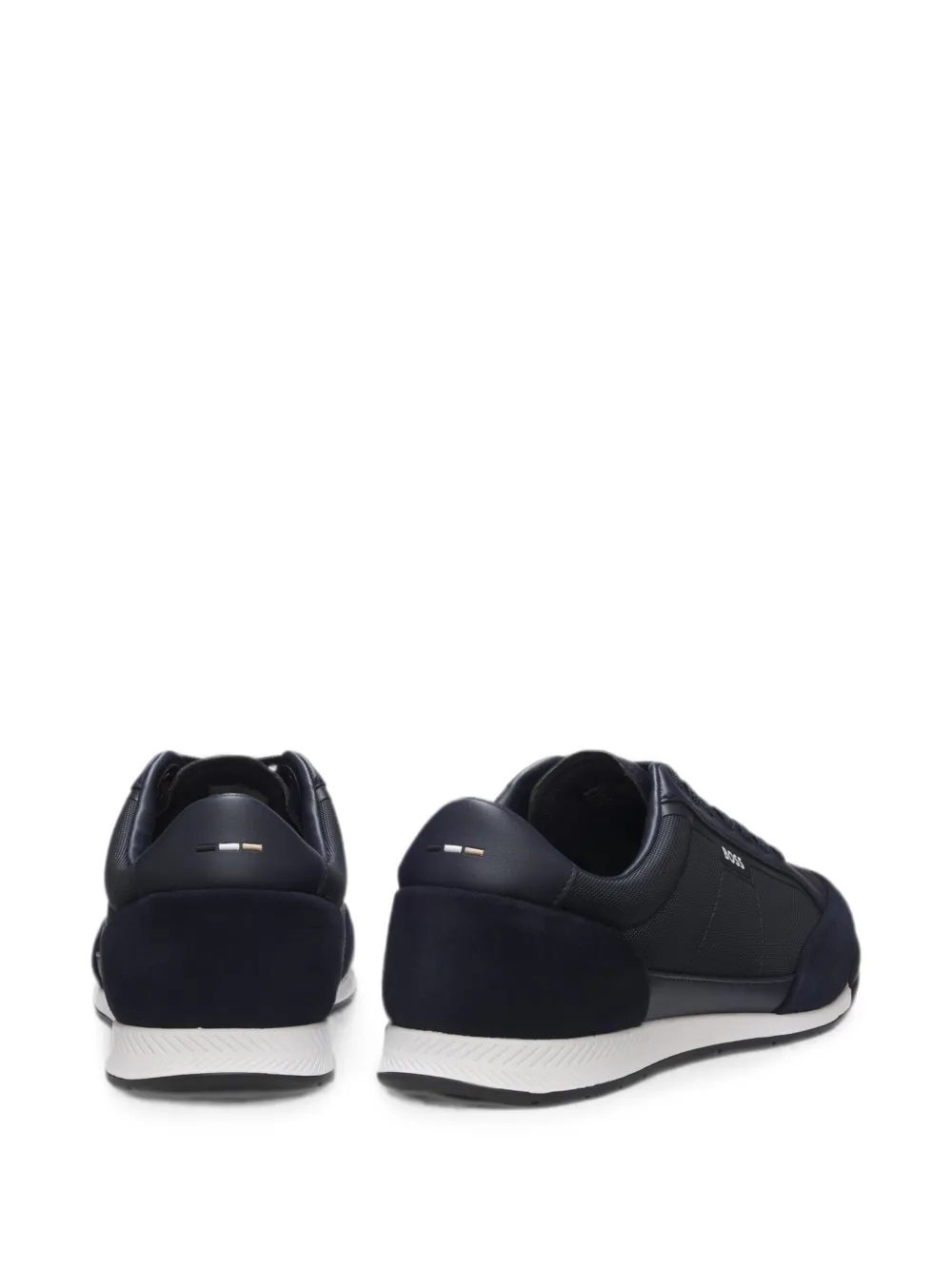 BOSS Nitan panelled sneakers Blauw