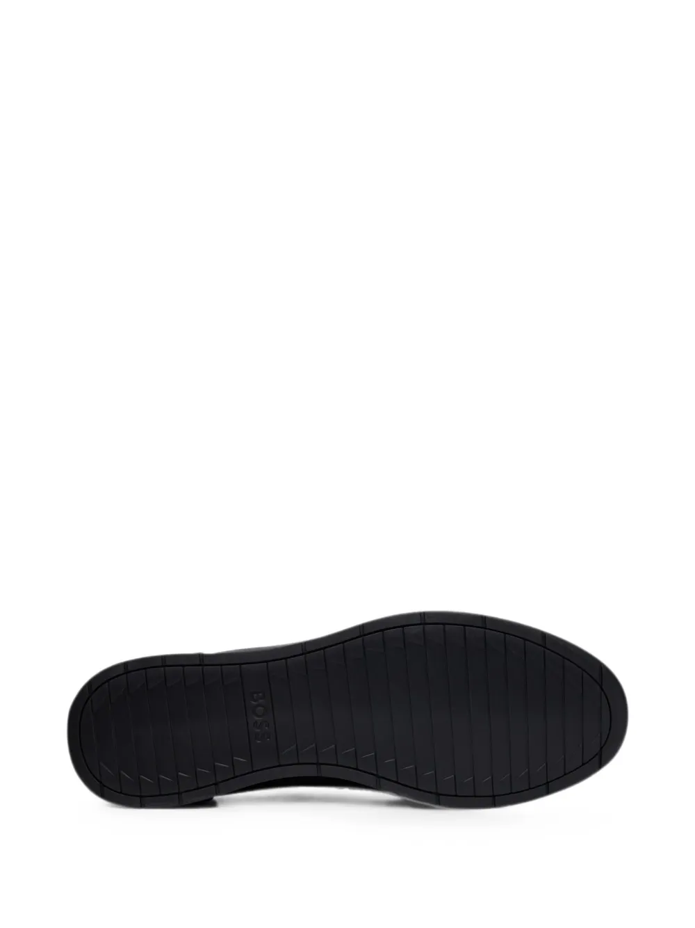 BOSS suede-panelled sneakers Zwart