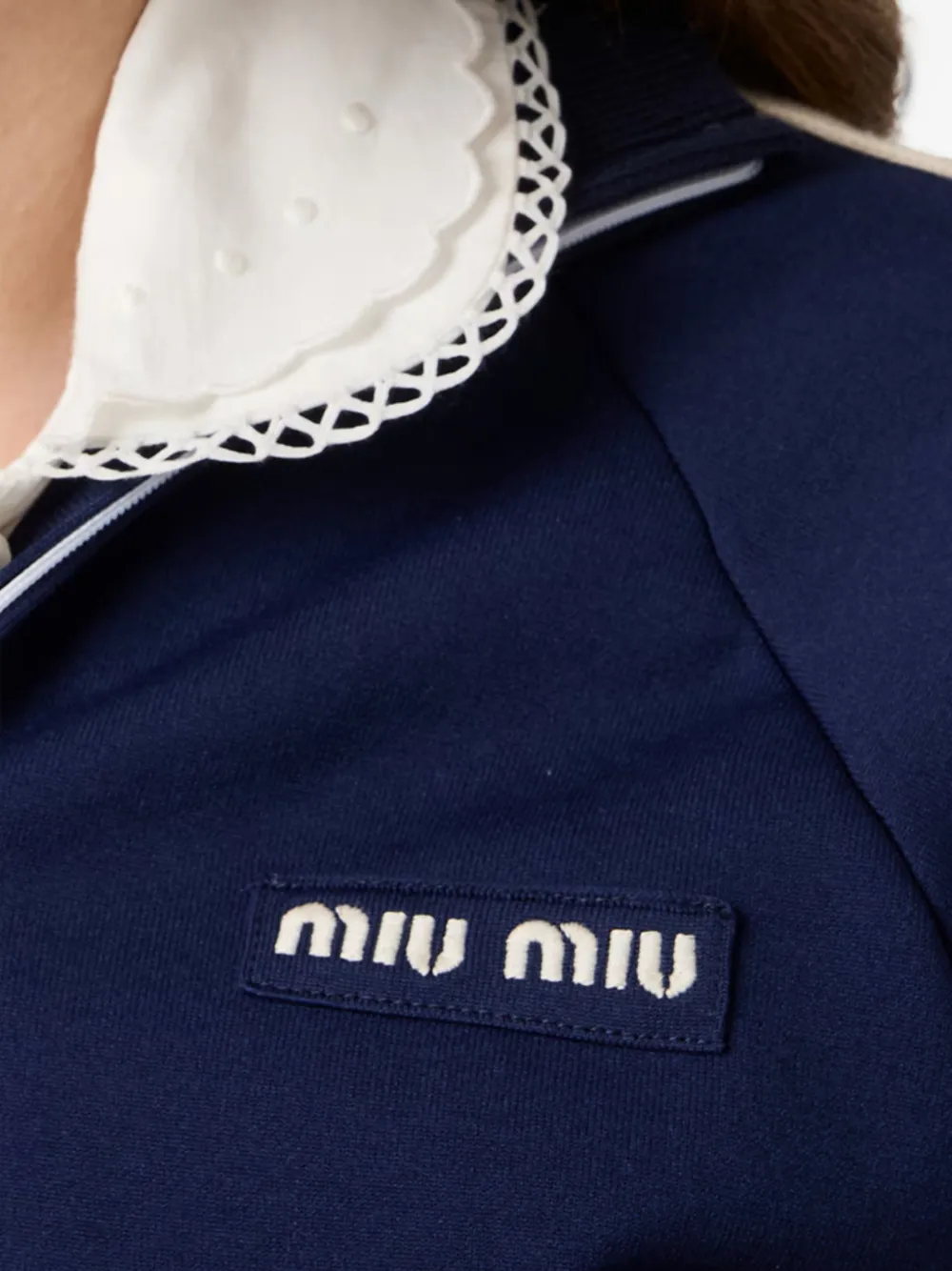 Miu Trainingsjack met zijstreep Blauw