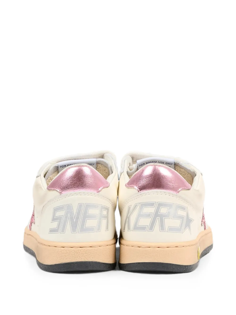 Golden Goose Kids Ball Star leather sneakers Beige