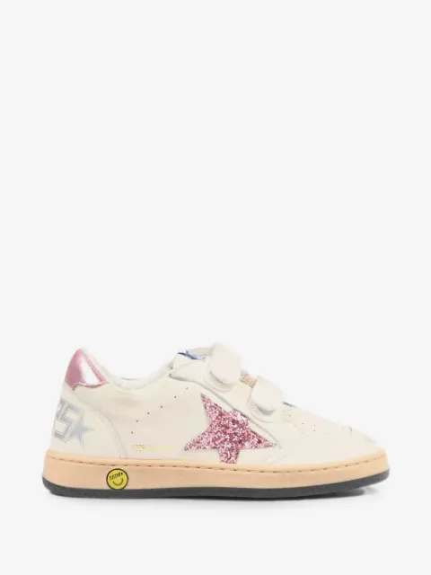 Golden Goose Kids سنيكر 'بول ستار' جلد