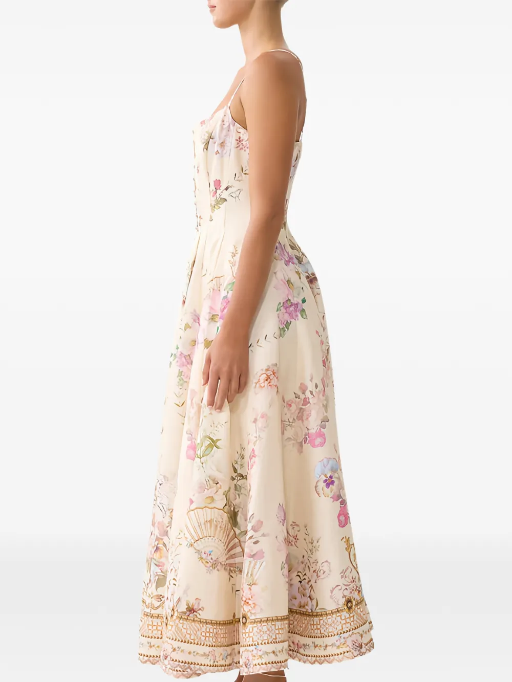 Camilla Adorned In Aranjuez maxi-jurk met bloemenprint Roze