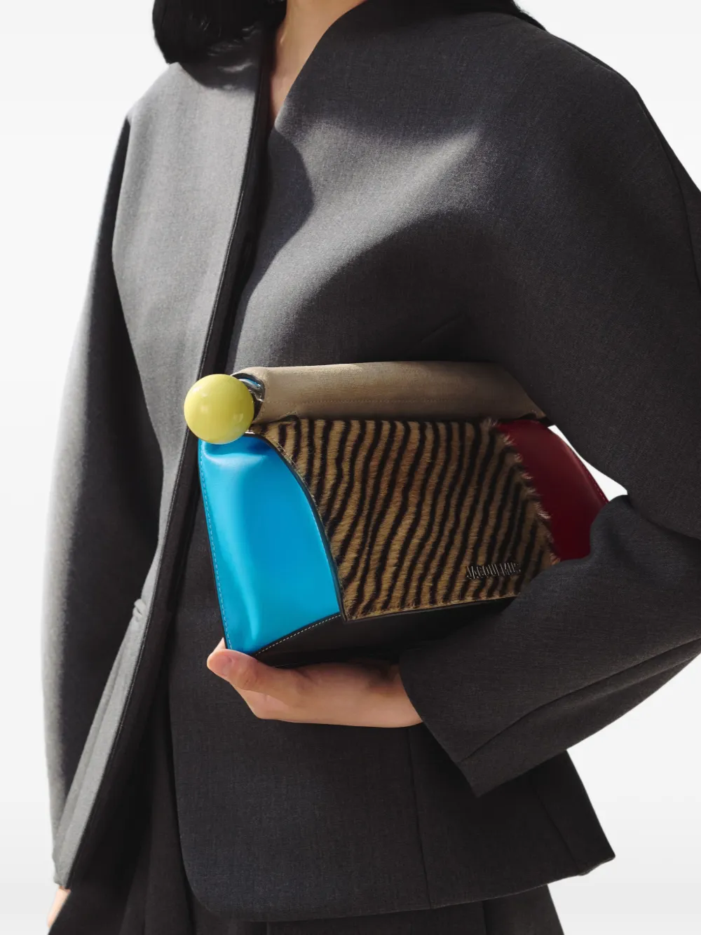 Jacquemus The Rond Carré Clutch in Neutrals, view 2