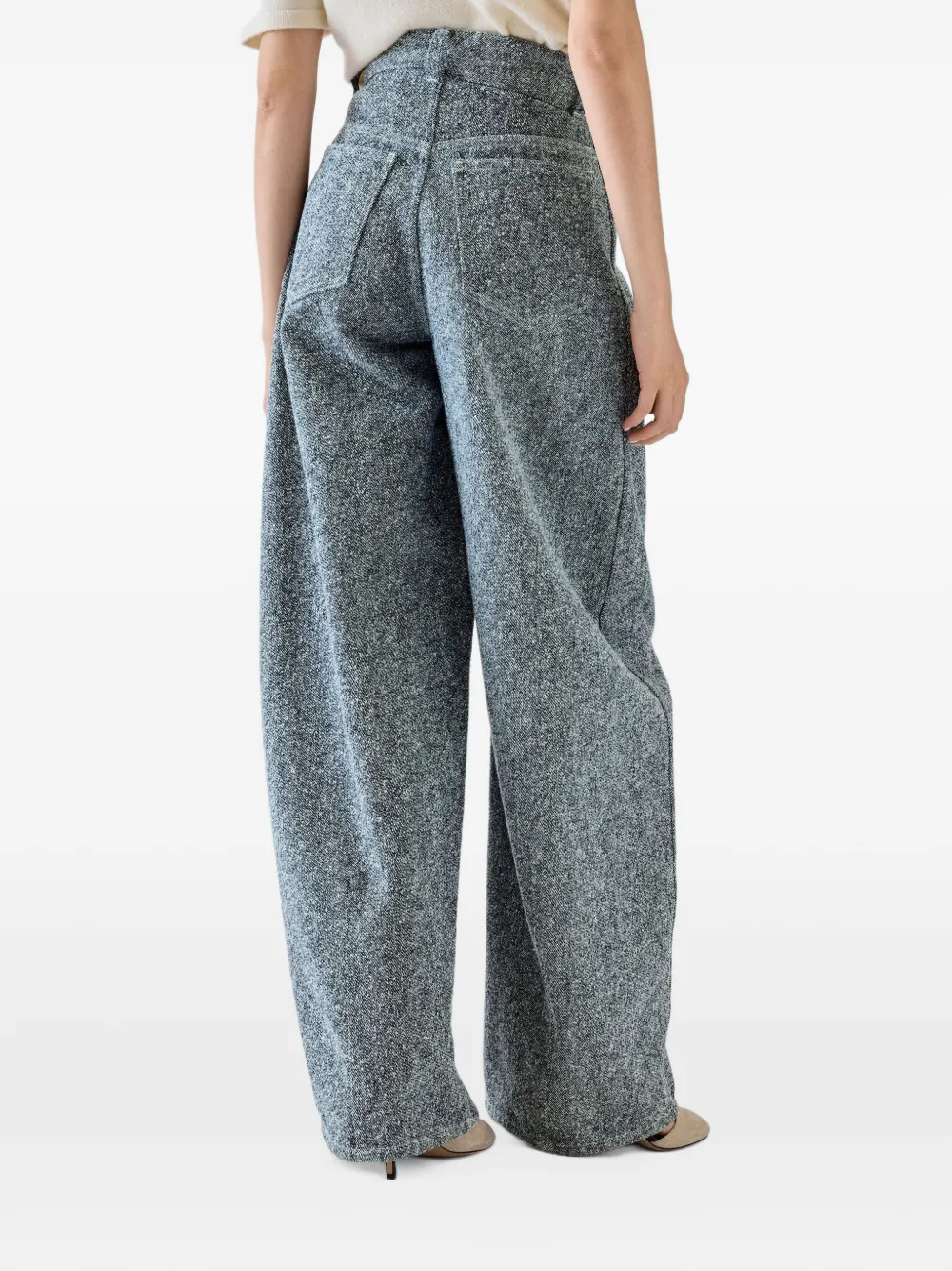Jacquemus The Ovalo de-Nîmes denim pants Blauw