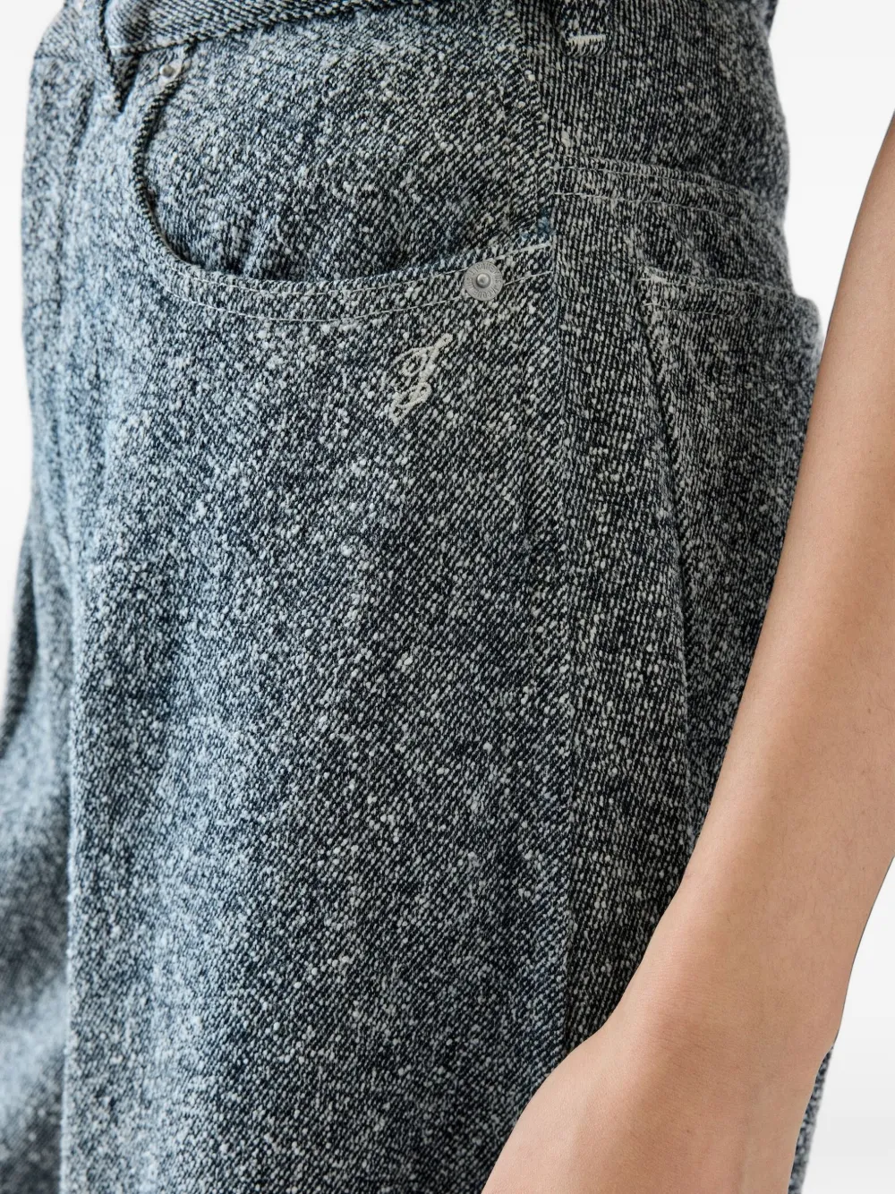 Jacquemus The Ovalo de-Nîmes denim pants Blauw