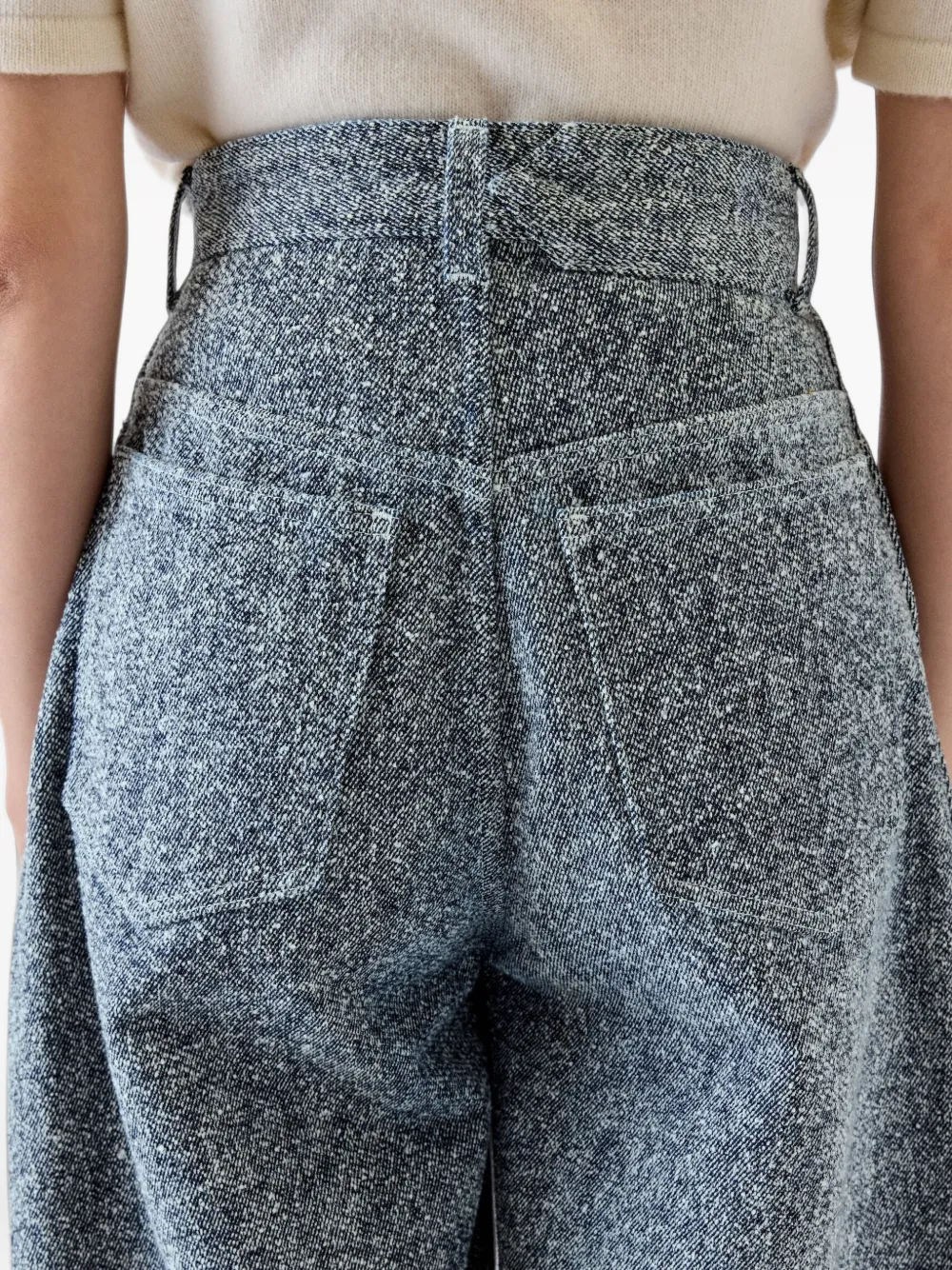Jacquemus The Ovalo de-Nîmes denim pants Blauw