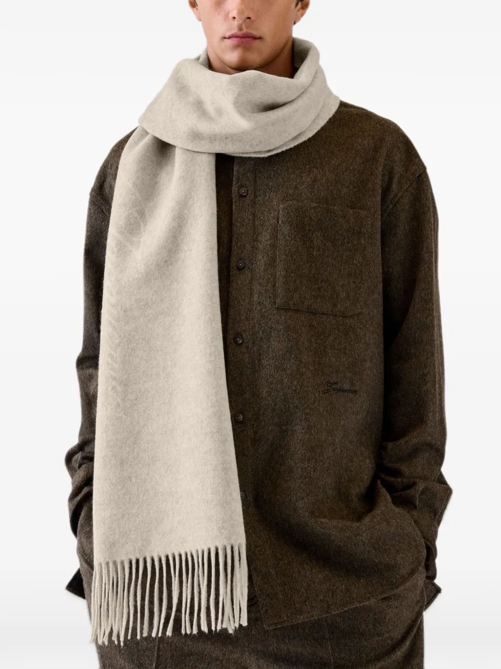 Jacquemus The Citta scarf Beige
