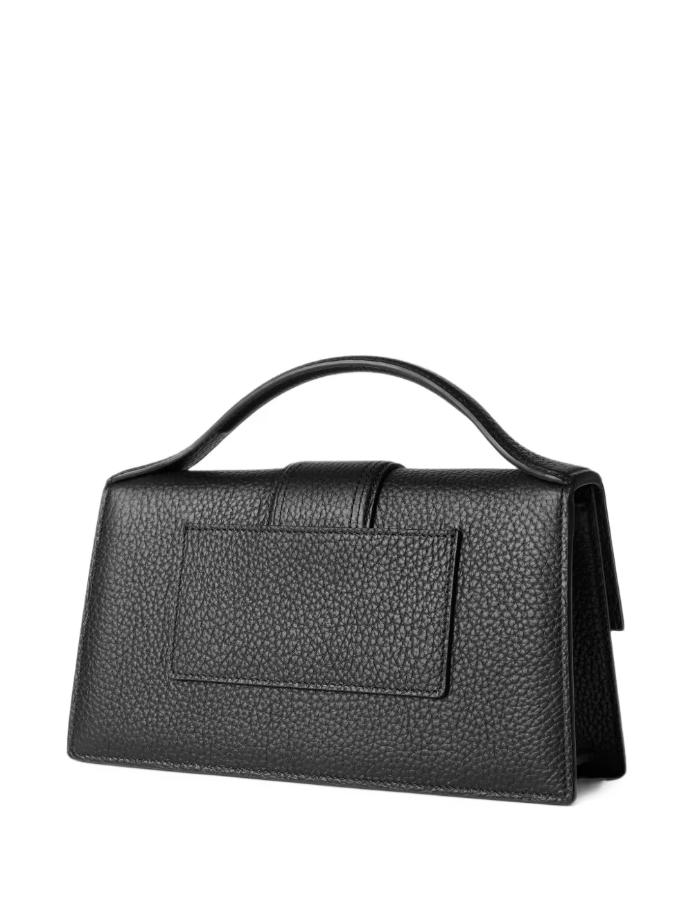 Jacquemus The latge Bambino grained tote bag Zwart
