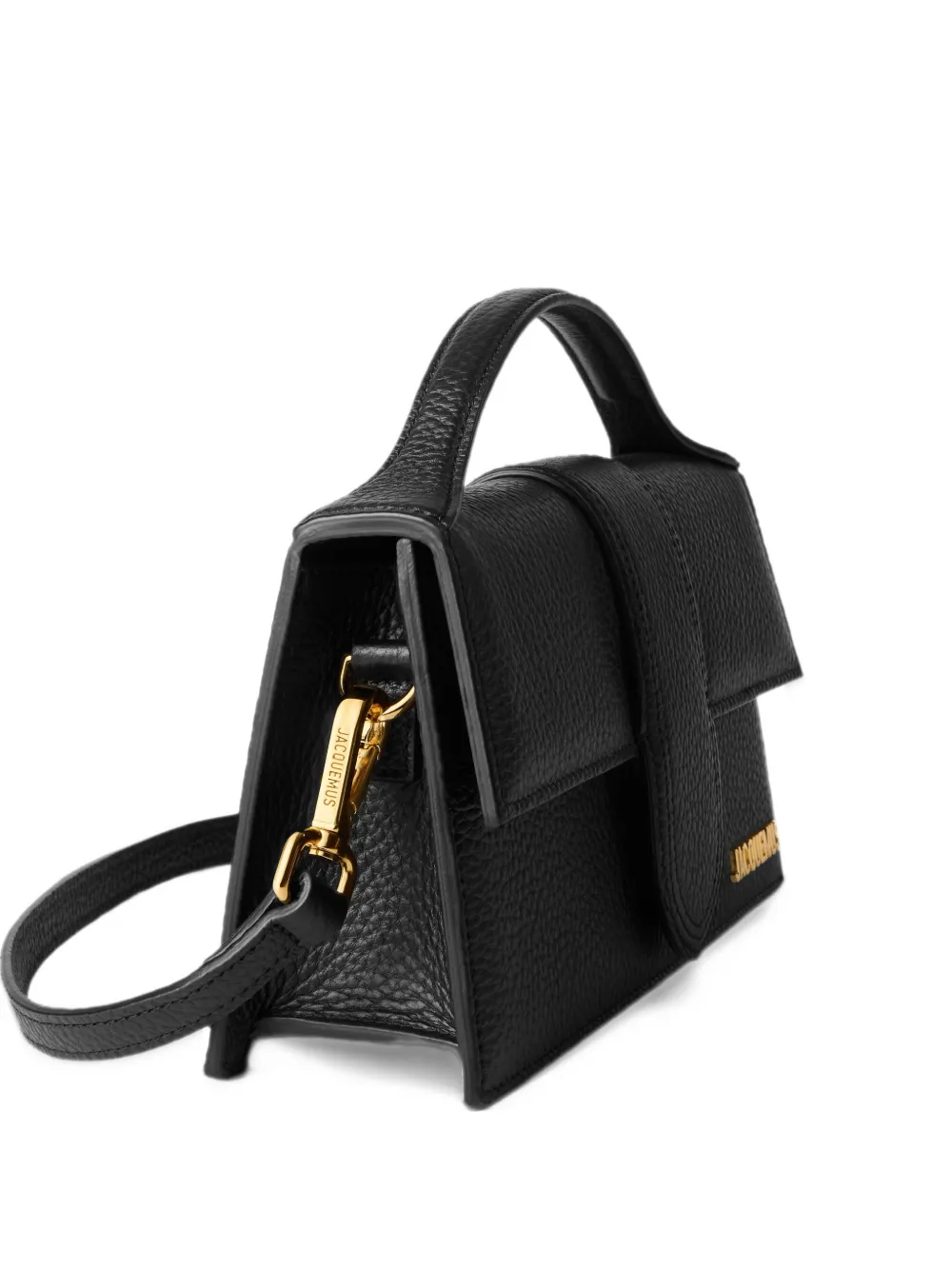 Jacquemus The latge Bambino grained tote bag - Black
