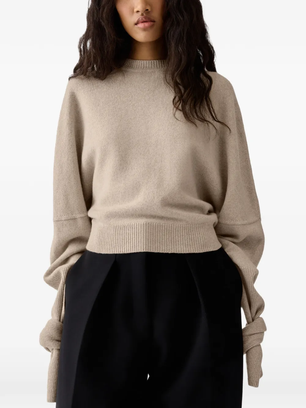 Jacquemus The Fiocco sweater Beige