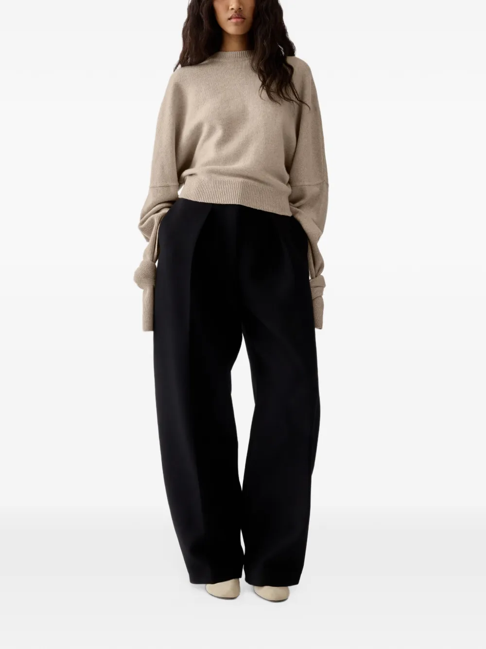 Jacquemus The Fiocco sweater Beige