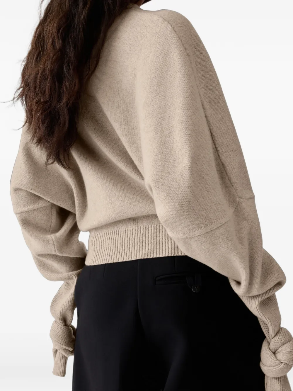 Jacquemus The Fiocco sweater Beige