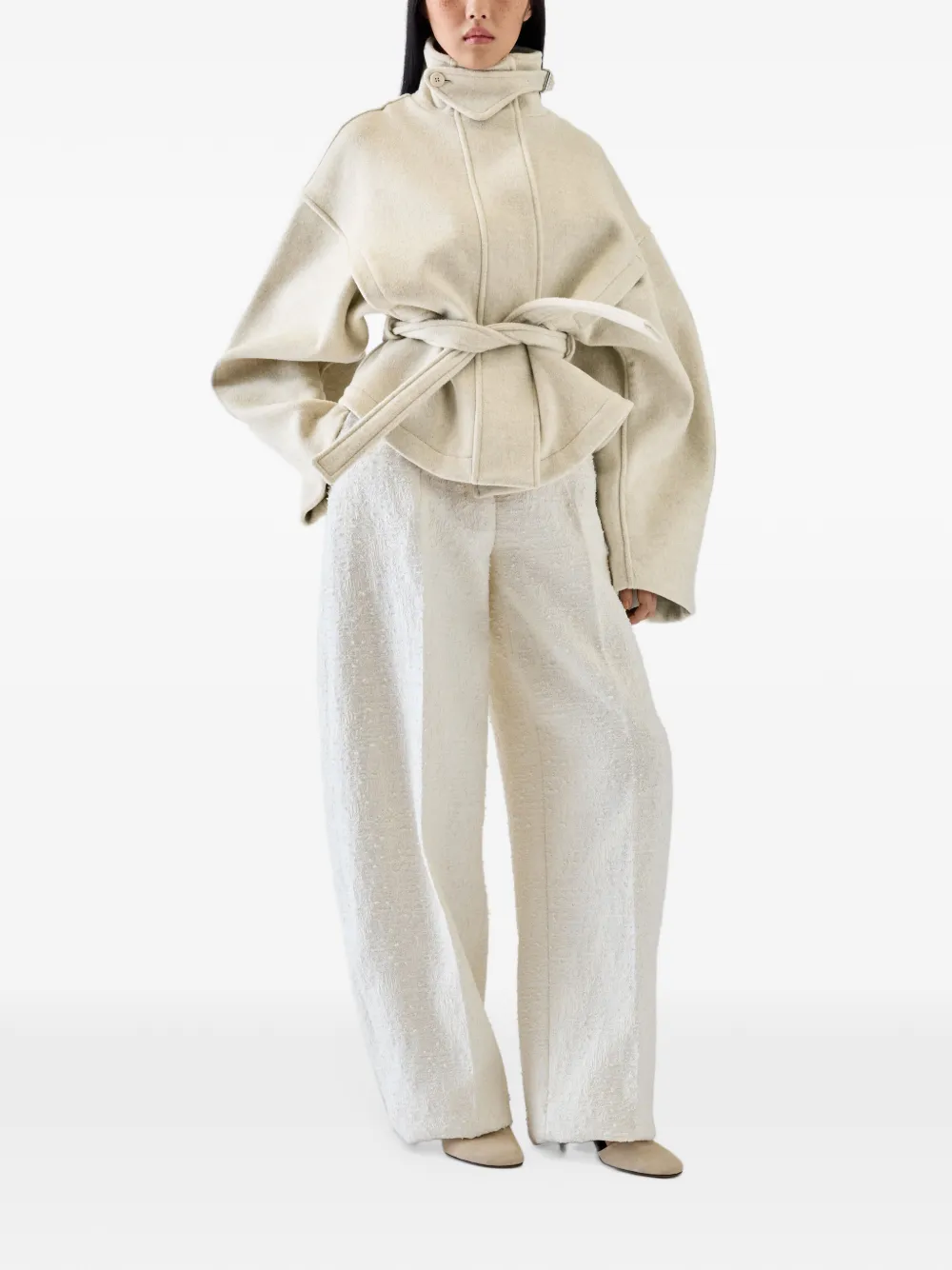 Jacquemus The Ciro short coat Beige