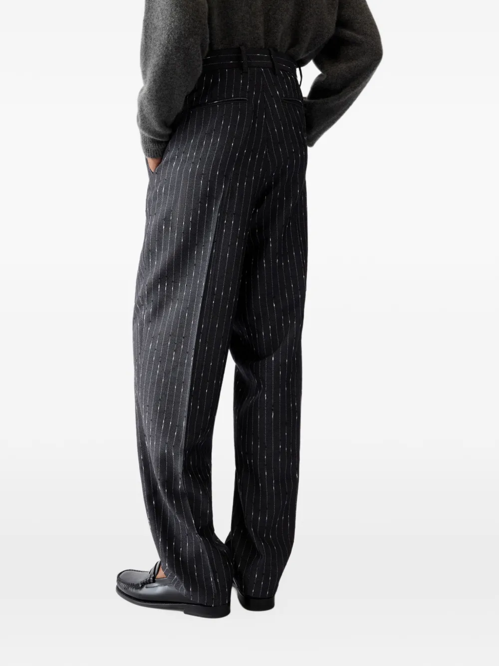 Jacquemus The Losange pleated tailored trousers Grijs