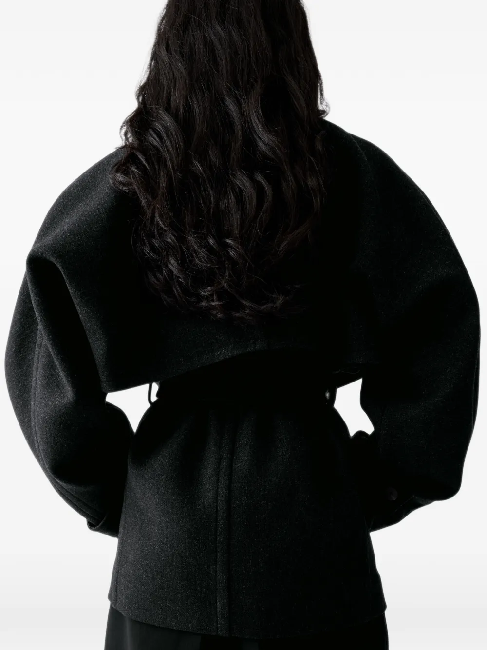 Jacquemus The Boléro short peacoat Grijs