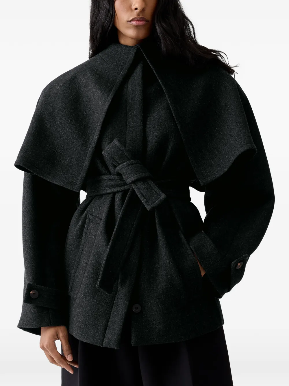 Jacquemus The Boléro short peacoat Grijs