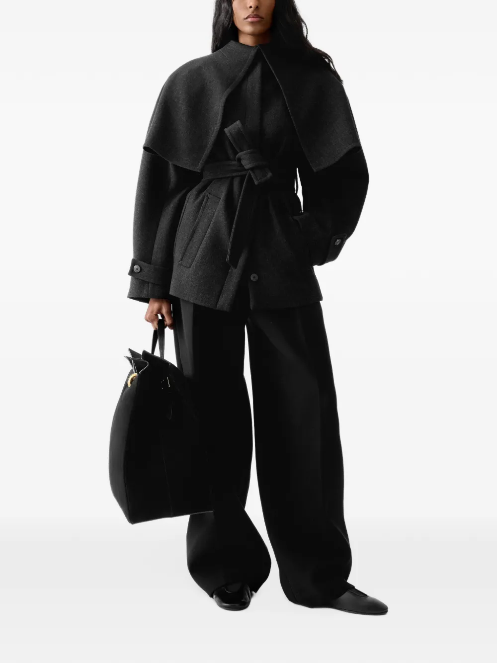Jacquemus The Boléro short peacoat Grijs