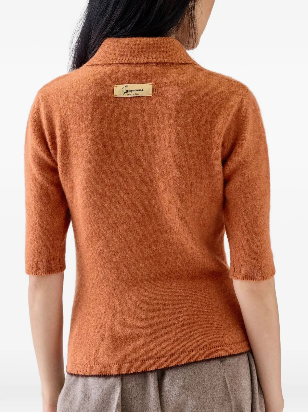 Jacquemus The Cachemire polo shirt Oranje