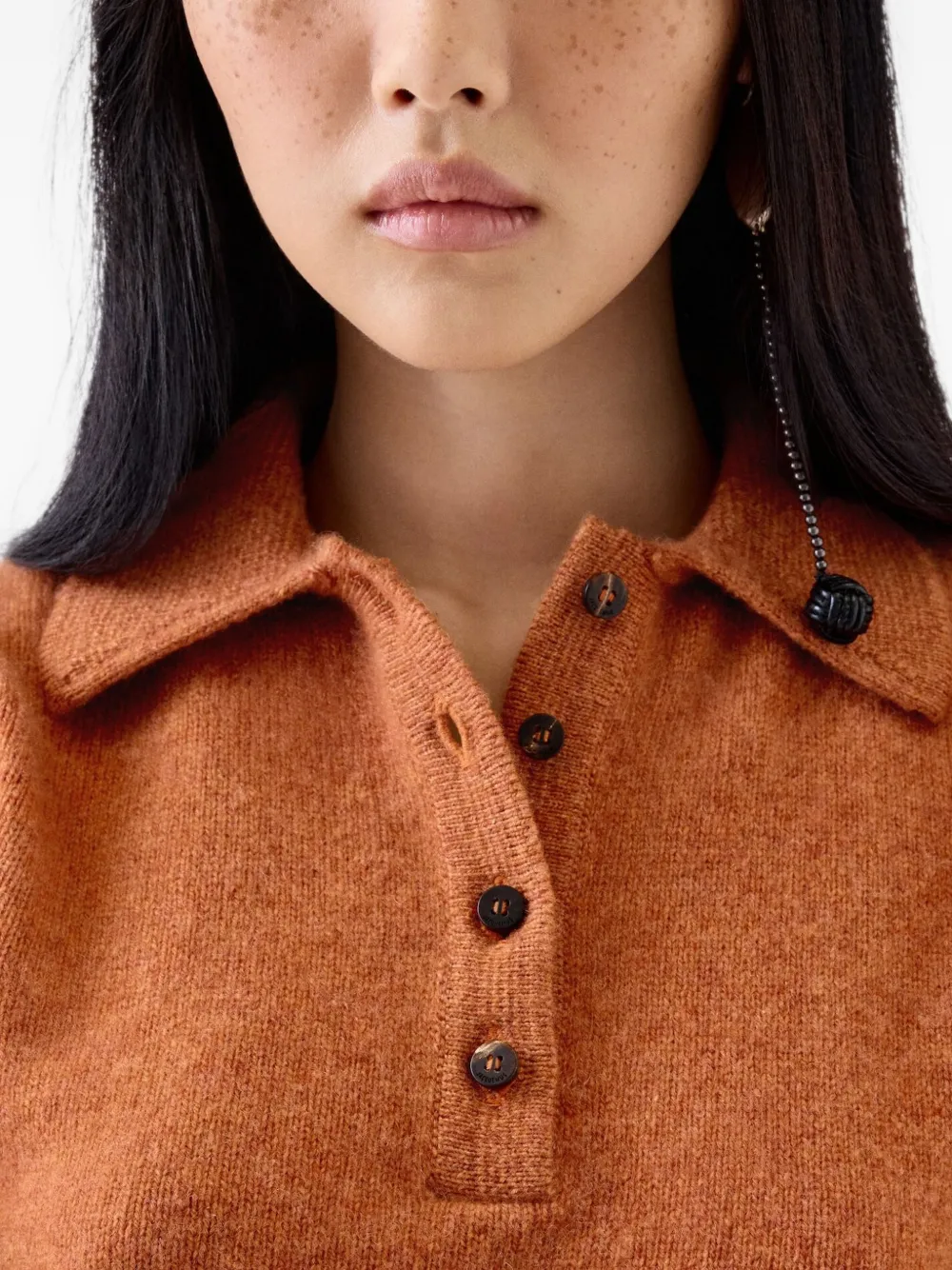 Jacquemus The Cachemire polo shirt Oranje