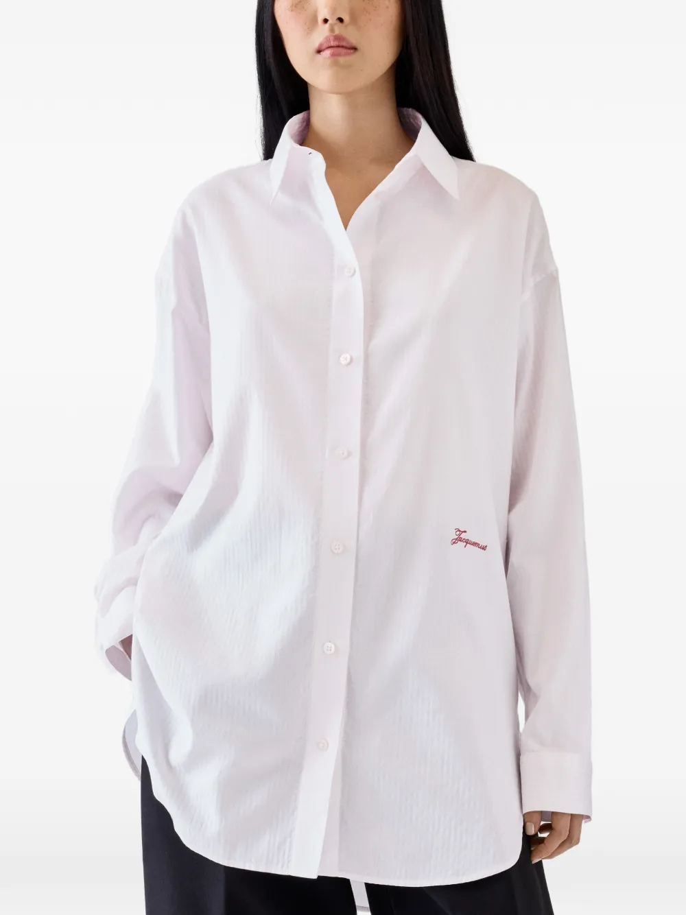 Jacquemus The Man's oxford shirt Wit