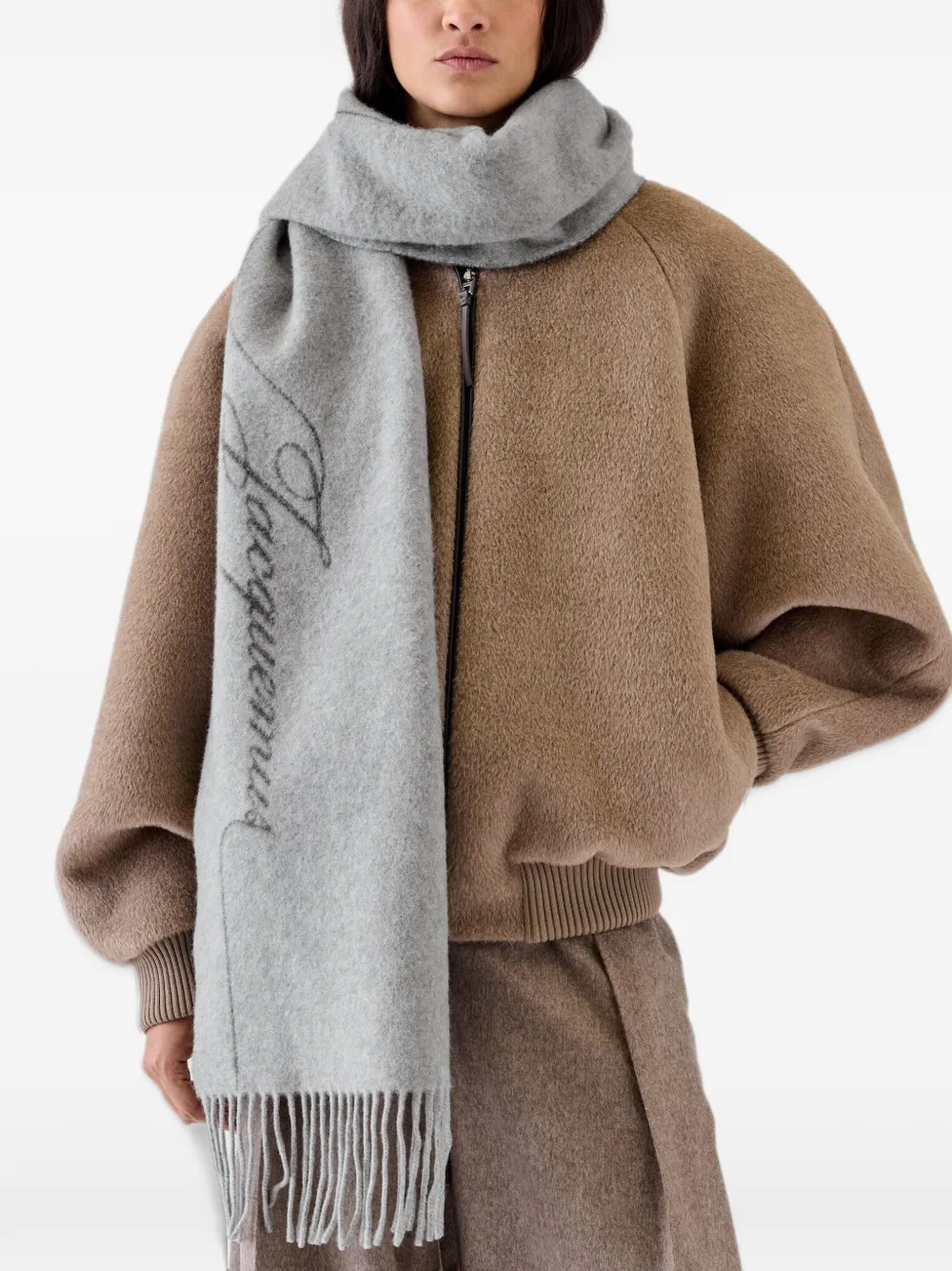 Jacquemus The Citta scarf Grijs