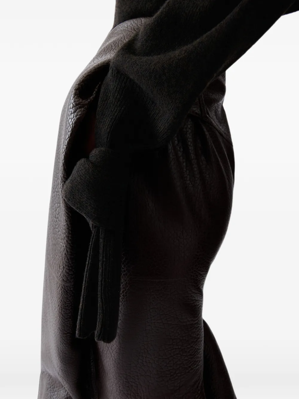 Jacquemus The Fiocco batwing-sleeve sweater Bruin
