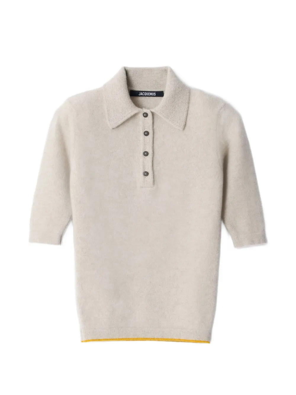 Jacquemus The Cachemire polo shirt Beige