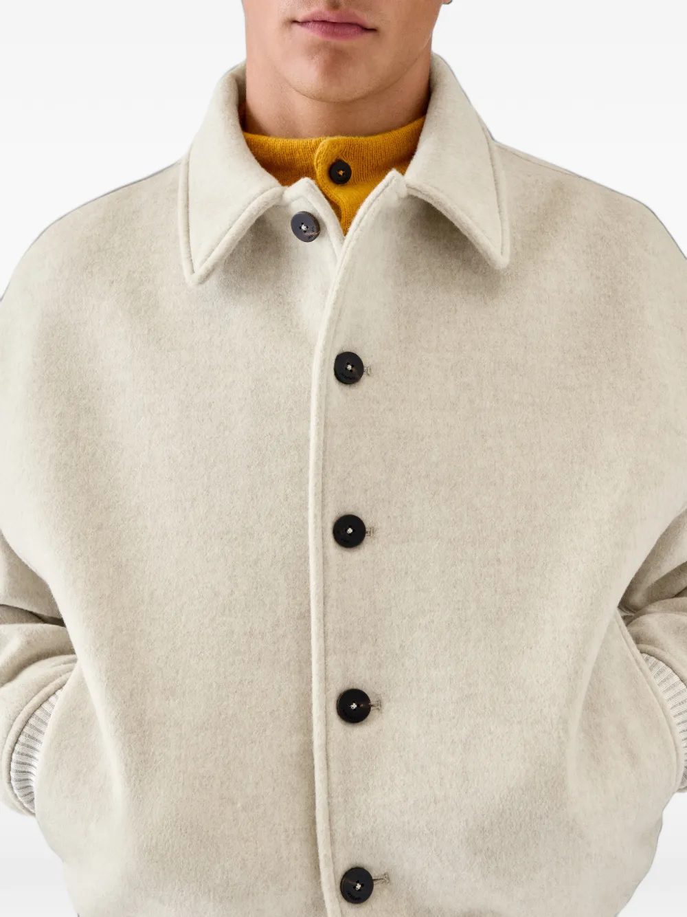 Jacquemus The Feltro bomber jacket Wit