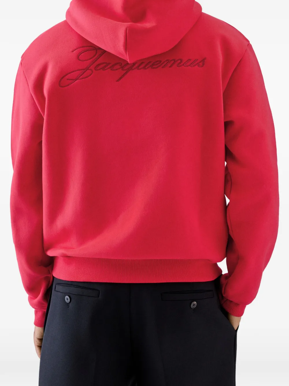 Jacquemus The Logo hoodie Rood