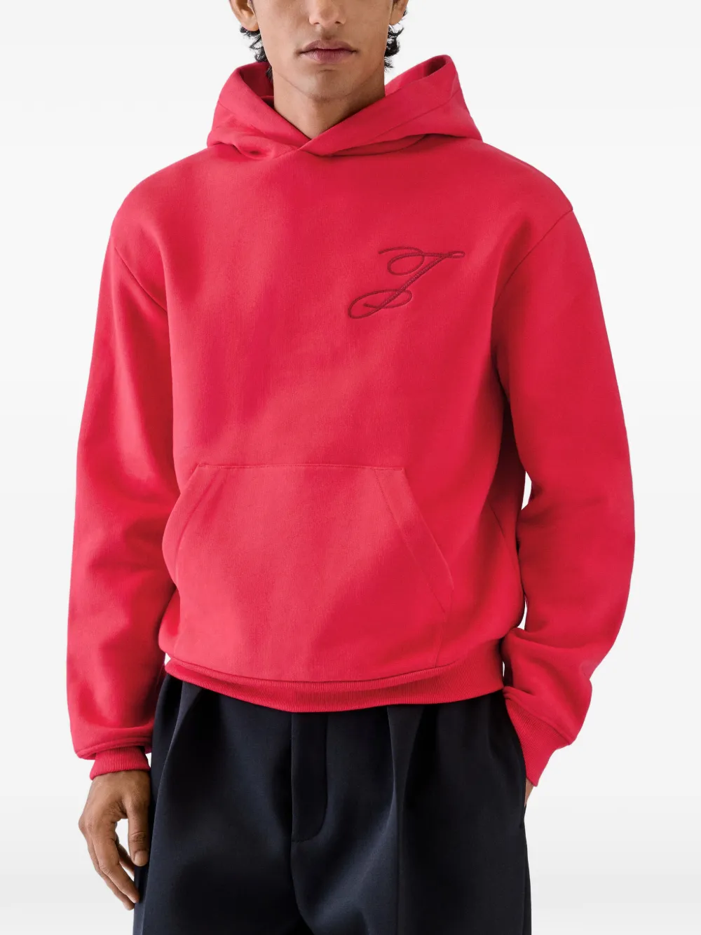 Jacquemus The Logo hoodie Rood