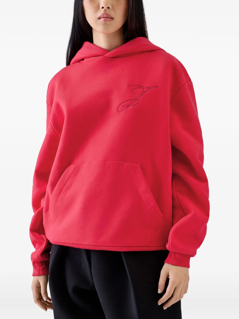 Jacquemus The Logo hoodie Rood