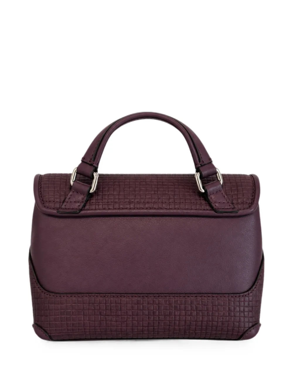 Zanellato Baby Postina leren shopper met textuur Paars
