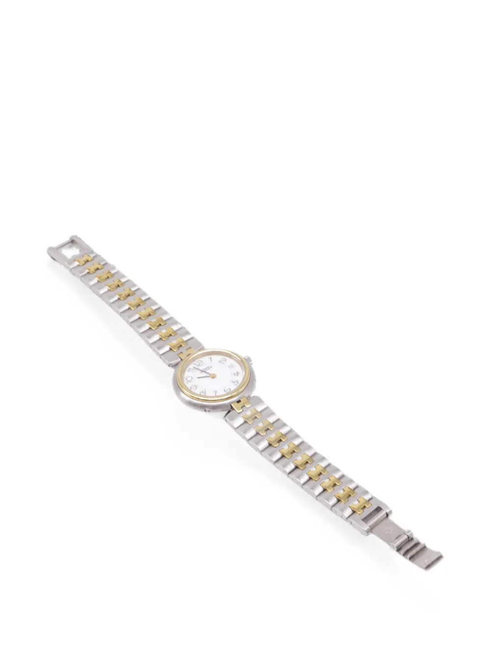 Pre-owned Hermes Profile 20mm Watch In White