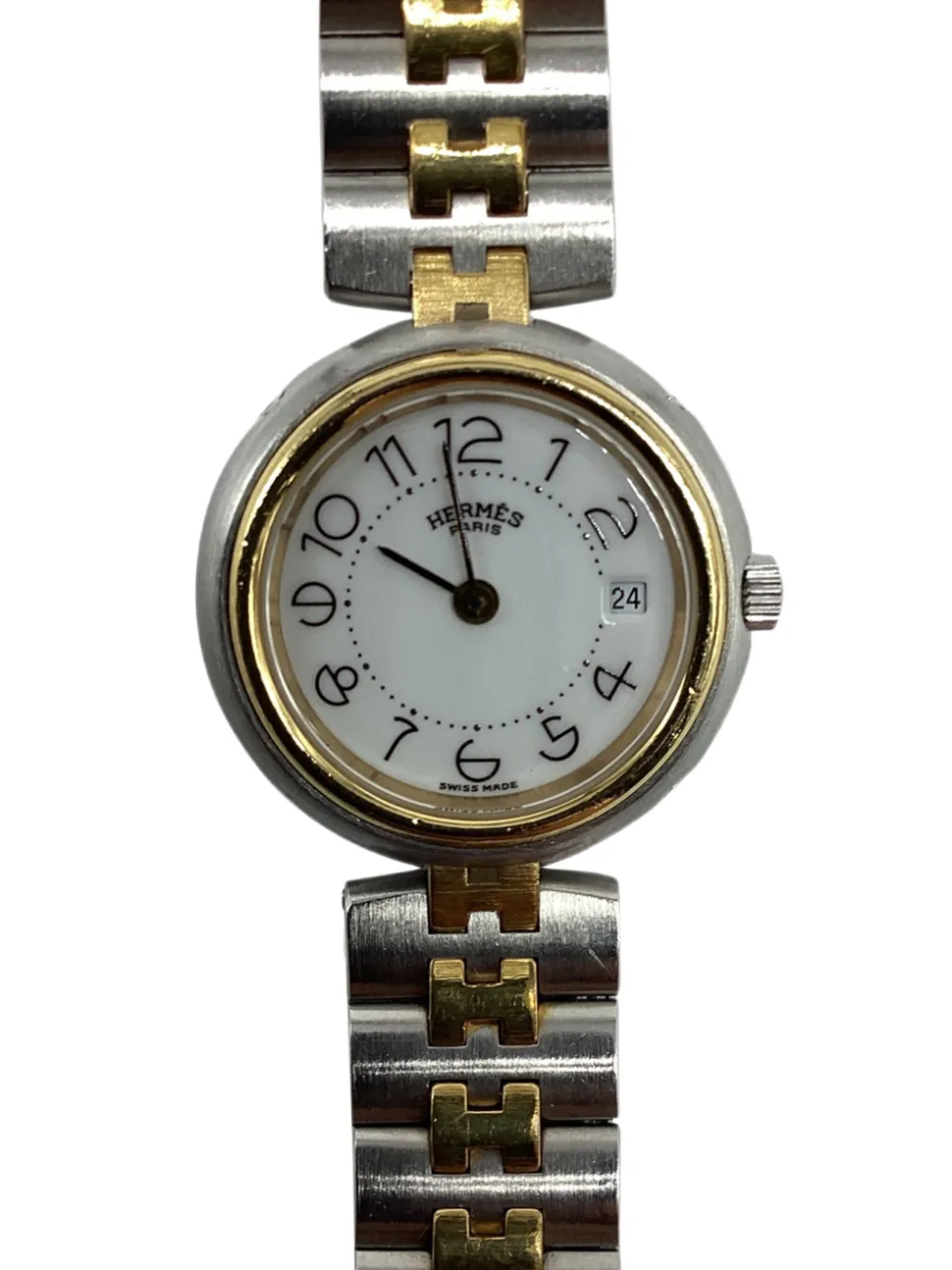 Hermès Pre-owned Profile 20mm Watch in White, view 2