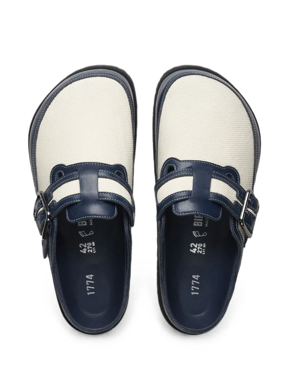 Birkenstock Boston Bold buckle-fastening sandals Beige