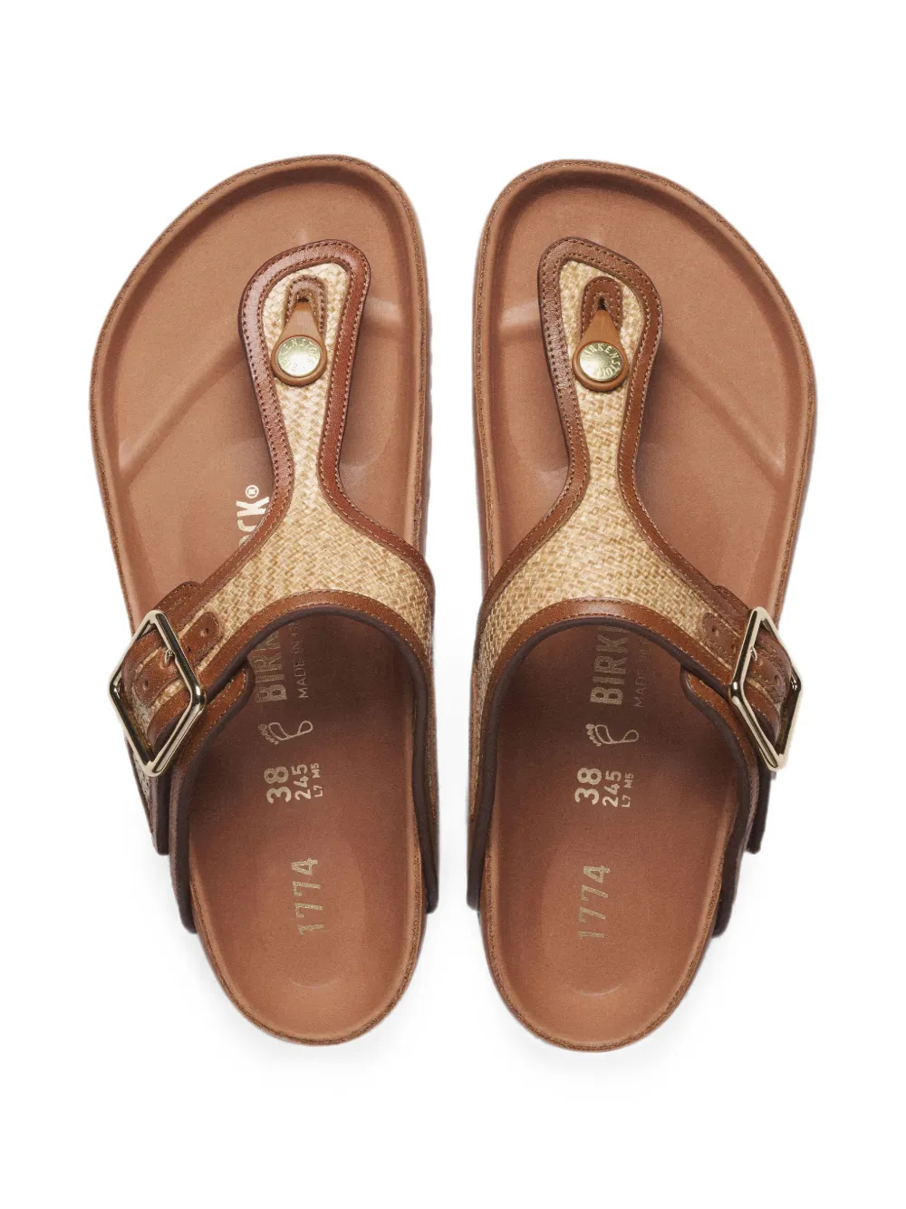 Birkenstock 1774 Gizeh sandals Bruin