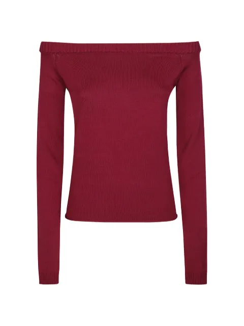 IRO off-shoulder ribbed-trim sweater