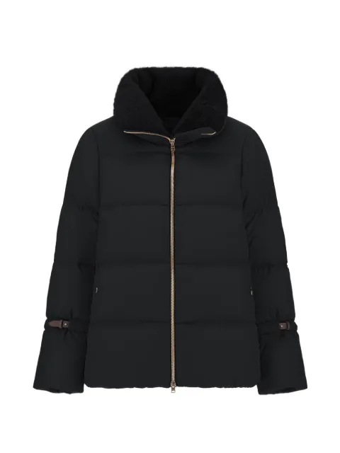 Herno faux-fur collar padded coat