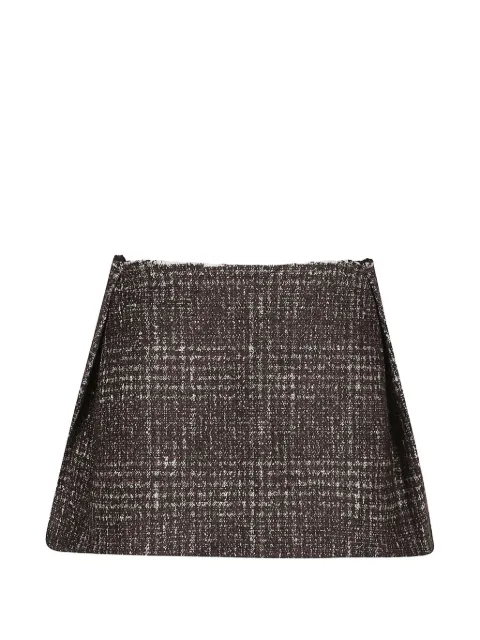 IRO tweed frayed-edge mini skirt