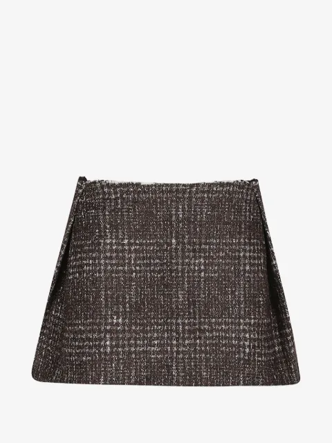 IRO tweed frayed-edge mini skirt